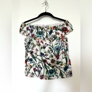 Zara floral crop top